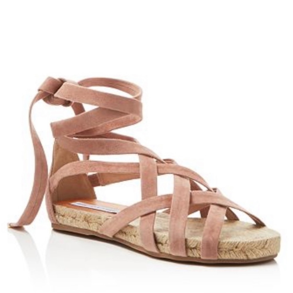 Diane Von Furstenberg Suede Espadrille Sandals
